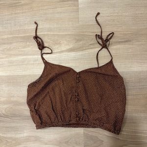 A&F Tie-Strap Crop Top